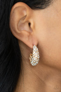 Glamorously Glimmering - Gold Earrings - Paparazzi Accessories