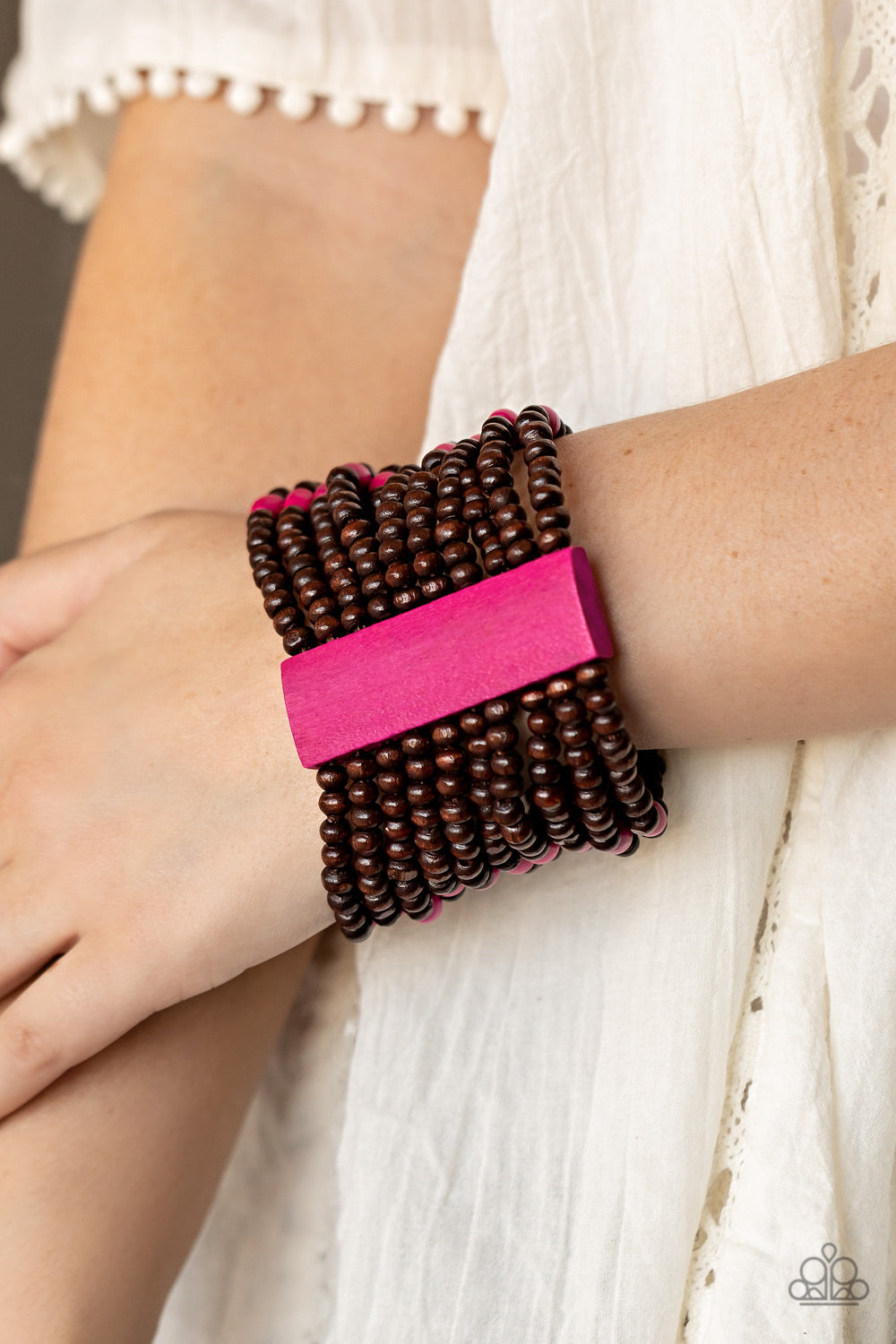 Tropical Trendsetter - Pink Bracelet - Paparazzi Accessories