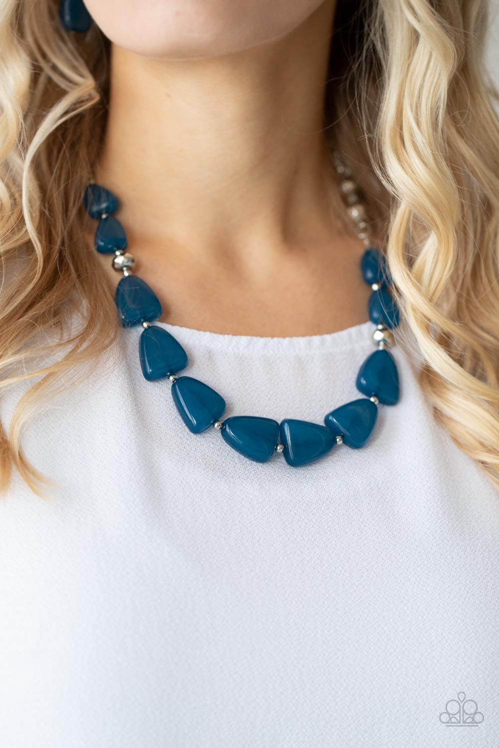 Tenaciously Tangy - Blue Necklace - Paparazzi Accessories