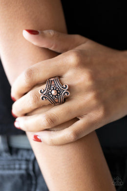 Artisan Artifice - Copper Ring - Paparazzi Accessories