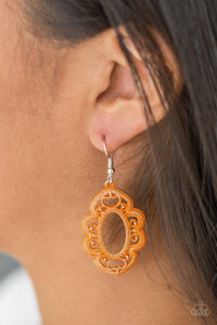 Mantras and Mandalas - Orange Earrings - Paparazzi Accessories - Sassysblingandthings