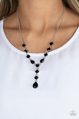 Forget the Crown - Black Necklace - Paparazzi Accessories