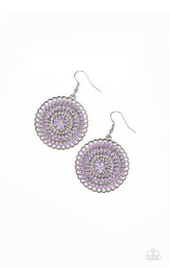 PINWHEEL and Deal - Purple Earrings - Paparazzi Accessories - Sassysblingandthings