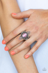 Mystical Mystique - Pink Ring - Paparazzi Accessories