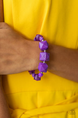 Trendsetting Tourist - Purple Bracelet - Paparazzi Accessories