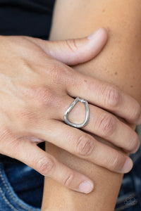 Fill The Gap - Silver Ring - Paparazzi Accessories