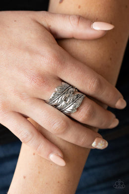 Inner FLIGHT - Silver Ring - Paparazzi Accessories