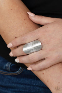 Urban Labyrinth - Silver Ring - Paparazzi Accessories