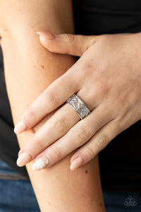 Billowy Bands - Silver Ring - Paparazzi Accessories