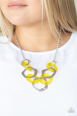 Urban Circus - Yellow Necklace - Paparazzi Accessories