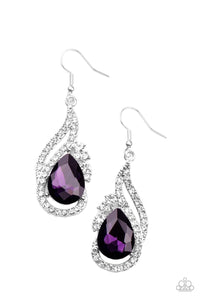 dancefloor-diva-purple-earrings-paparazzi-accessories