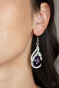Dancefloor Diva - Purple Earrings - Paparazzi Accessories