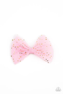 Twinkly Tulle - Pink Hair Clip - Paparazzi Accessories