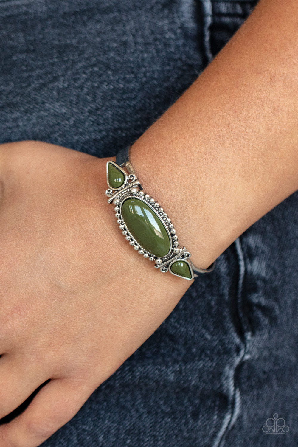 Tribal Trinket - Green Bracelet - Paparazzi Accessories