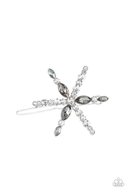 Celestial Candescence - Silver Hair Clip - Paparazzi Accessories