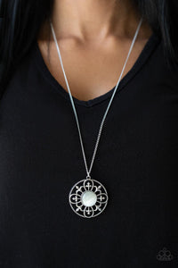 Celestial Compass - White Necklace - Paparazzi Accessories