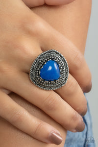 Genuinely Gemstone - Blue Ring - Paparazzi Accessories