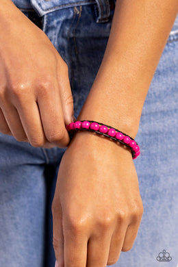Epic Explorer - Pink Bracelet - Paparazzi Accessories