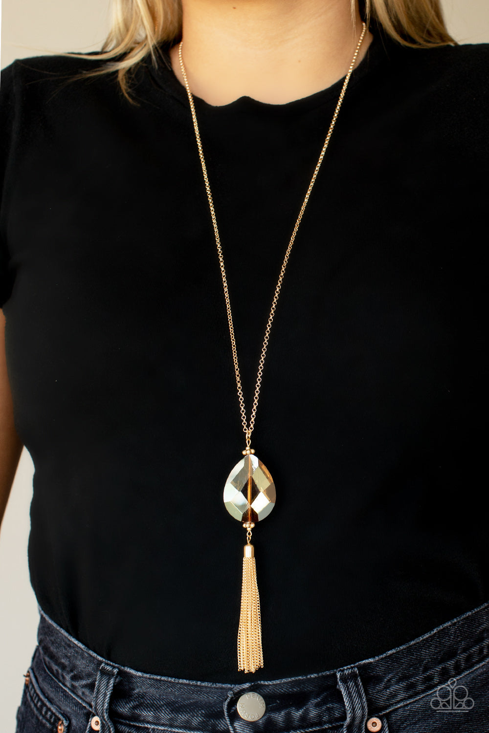Interstellar Solstice - Gold Necklace - Paparazzi Accessories