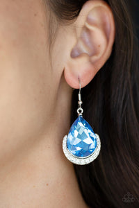 Mega Marvelous - Blue Earrings - Paparazzi Accessories