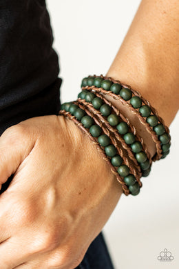 Pine Paradise - Green Bracelet - Paparazzi Accessories