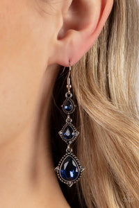 Prague Princess - Blue Earrings - Paparazzi Accessories
