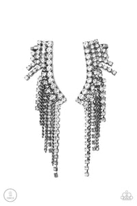 thunderstruck-sparkle-black-post earrings-paparazzi-accessories