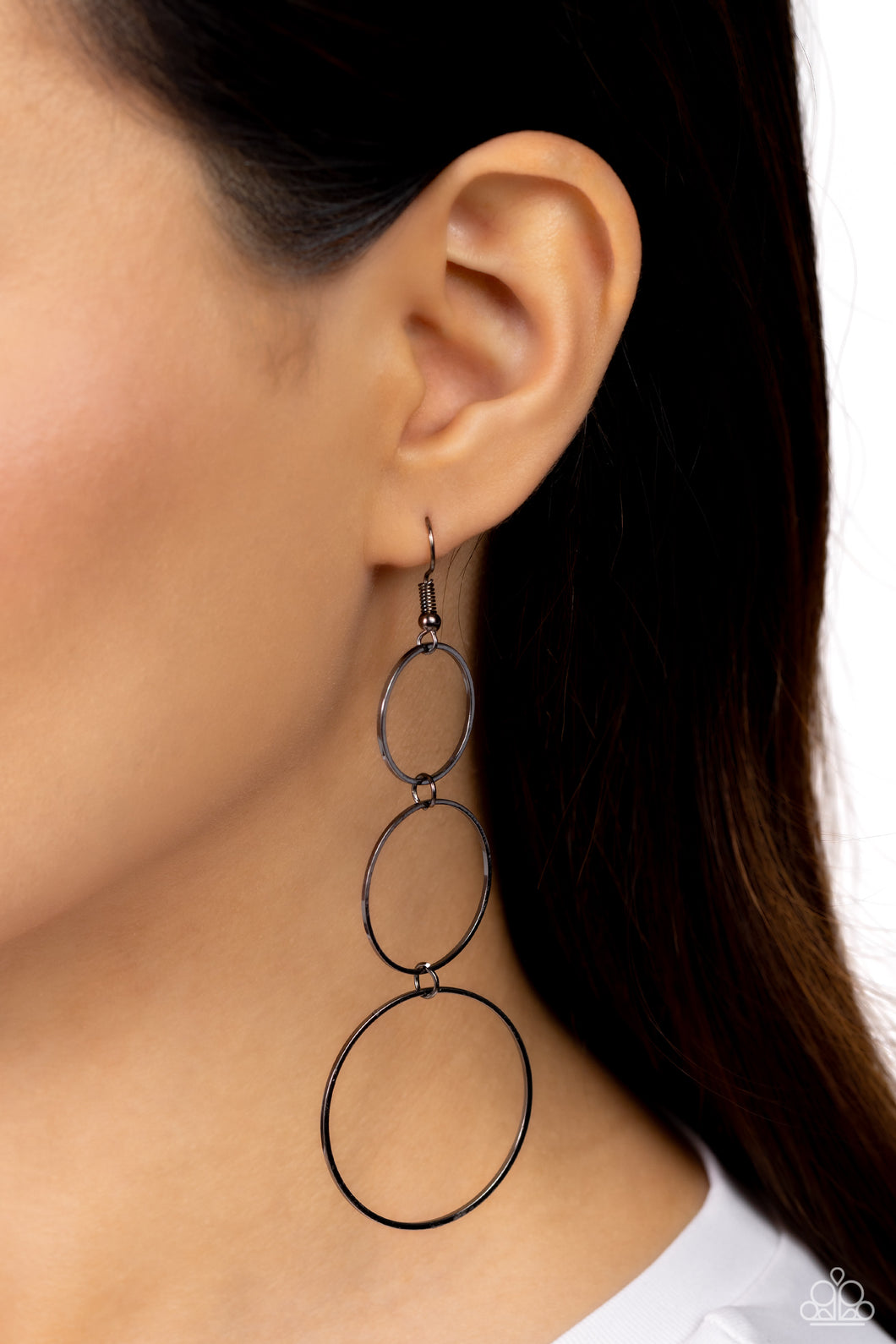 Urban Ozone - Black Earrings - Paparazzi Accessories