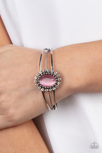 Prismatic Flower Patch - Pink Bracelet - Paparazzi Accessories