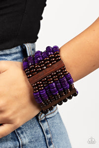Vacay Vogue - Purple Bracelet - Paparazzi Accessories