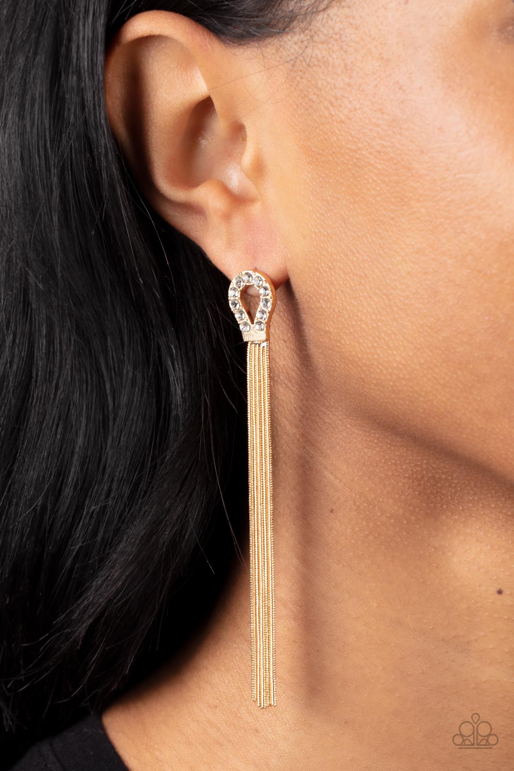 Dallas Debutante - Gold Post Earrings - Paparazzi Accessories