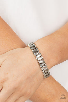 Abstract Advisory - Silver Bracelet - Paparazzi Accessories