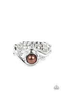pearly-pizzazz-brown-ring-paparazzi-accessories