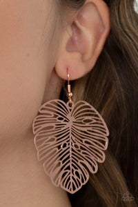 Palm Palmistry - Copper Earrings - Paparazzi Accessories