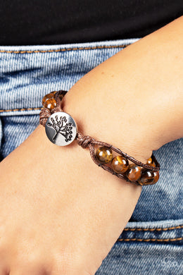 Seasonal Bounty - Brown Bracelet - Paparazzi Accessories