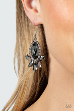 Serving Up Sparkle - Silver Earrings - Paparazzi Accessories