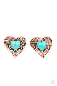 rustic-romance-copper-post earrings-paparazzi-accessories