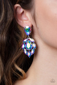 Galactic Go-Getter - Multi Post Earrings - Paparazzi Accessories