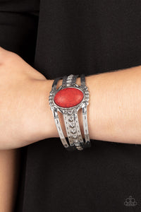 Mojave Mecca - Red Bracelet - Paparazzi Accessories