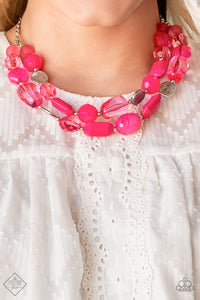 Oceanic Opulence - Pink Necklace - Paparazzi Accessories