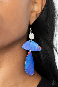SWATCH Me Now - Blue Earrings - Paparazzi Accessories