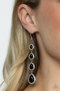 Confidently Classy - Black Earrings - Paparazzi Accessories