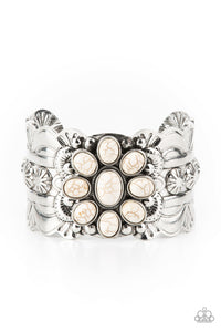 southern-eden-white-bracelet-paparazzi-accessories