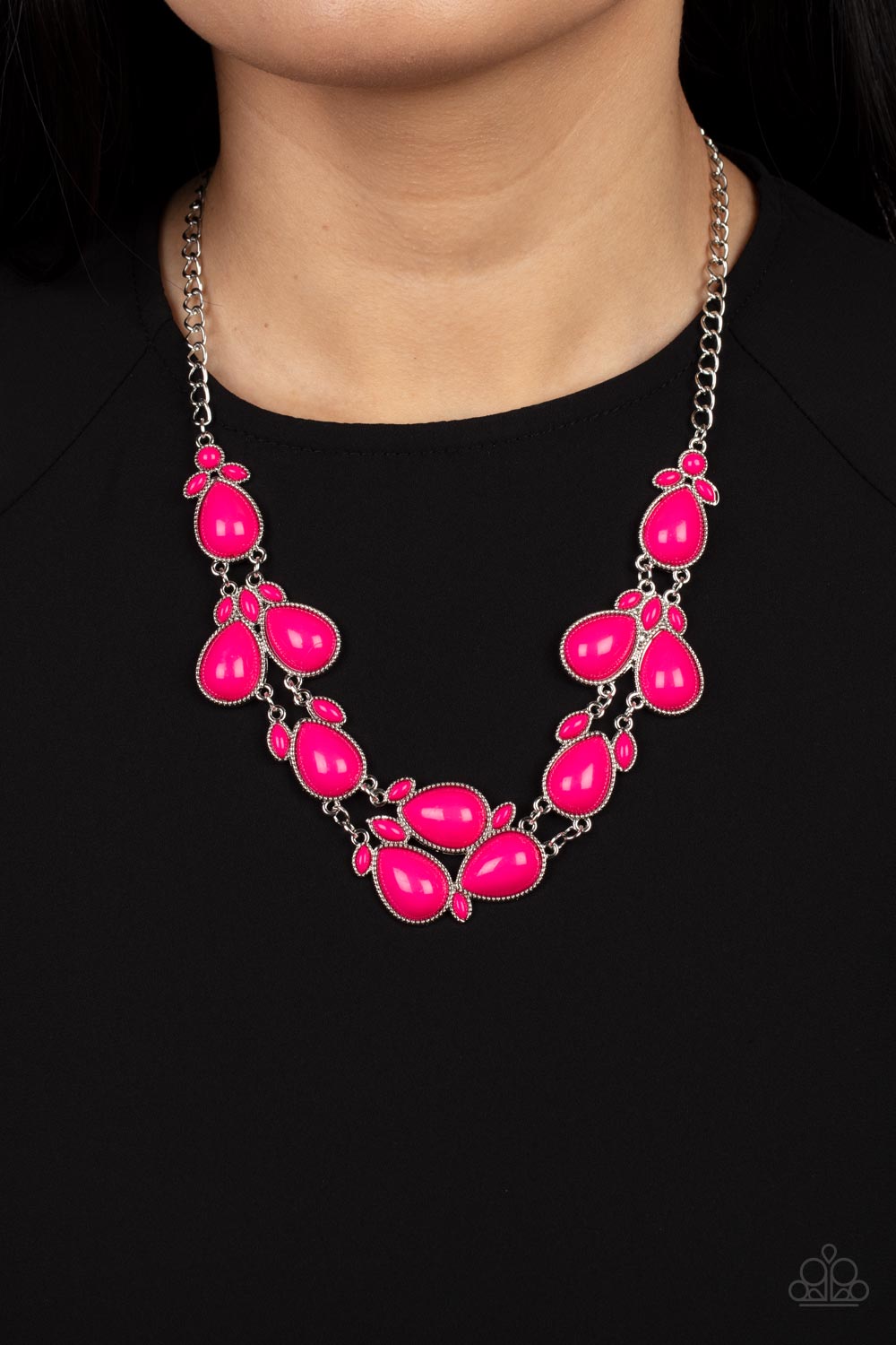 Botanical Banquet - Pink Necklace - Paparazzi Accessories