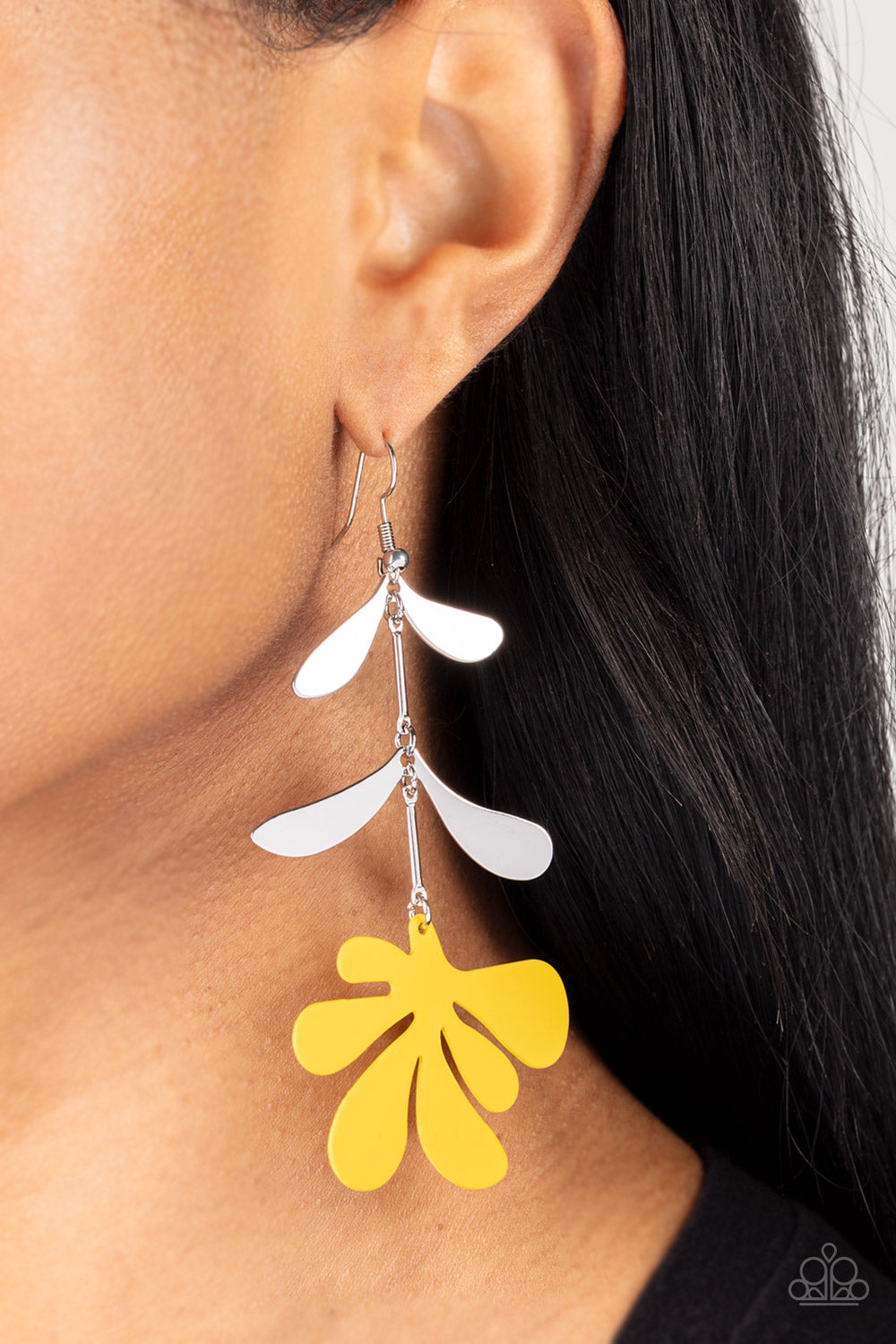 Palm Beach Bonanza - Yellow Earrings - Paparazzi Accessories