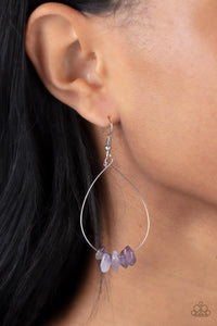 South Beach Serenity - Purple Earrings - Paparazzi Accessories