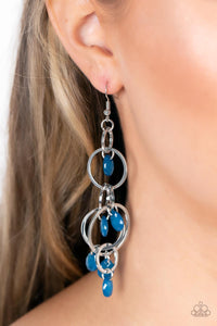 Dizzyingly Dreamy - Blue Earrings - Paparazzi Accessories