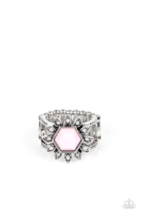 wonderfully-wallflower-pink-ring-paparazzi-accessories