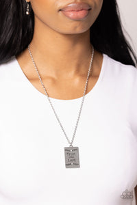 All About Trust - White Necklace - Paparazzi Accessories
