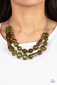 Pina Colada Paradise - Green Necklace - Paparazzi Accessories